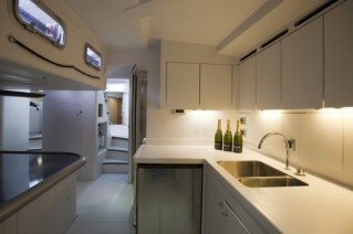 Luxury yacht ICAP Leopard 3 - Galley Credit- Ocean Images